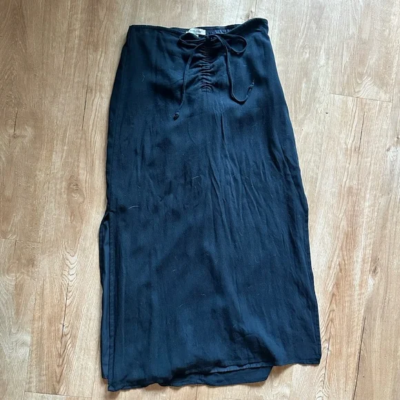American Eagle Black Drawstring Pants - Picture 3 of 5